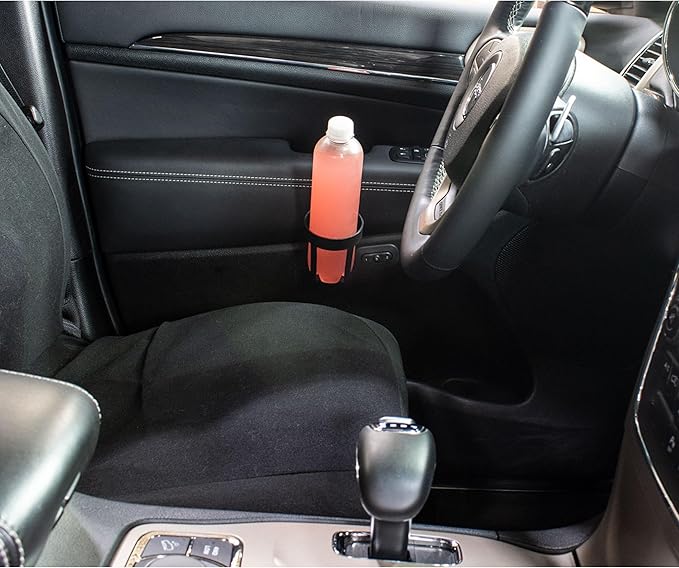 Custom Accessories Small Plastic Beverage Holder, Black, Pack of 2