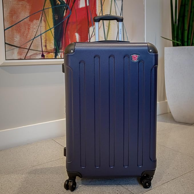 DUKAP INTELY Hardside Luggage with Ergonomic GEL Handle | Spacious Traveling Suitcases, Hardside Travel Luggage with TSA Lock and Digital Weight Scale | 32 Inch Extra Large Suitcase | Blue