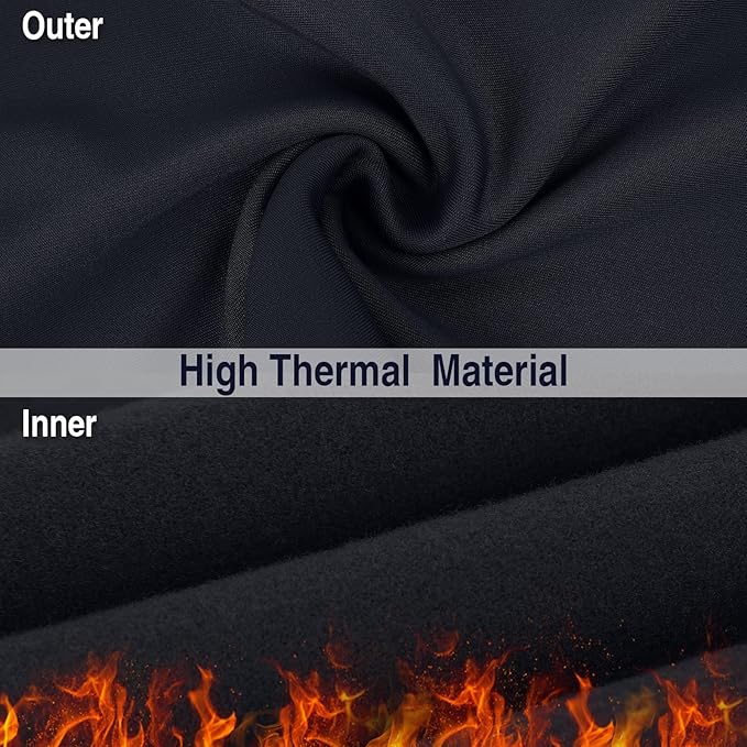 LUOLIIL VOE 2 Pack Winter Neck Gaiter Warmer for Men&Women,Windproof Face Cover Fleece Face Mask Scarf for Cold Weather Sport
