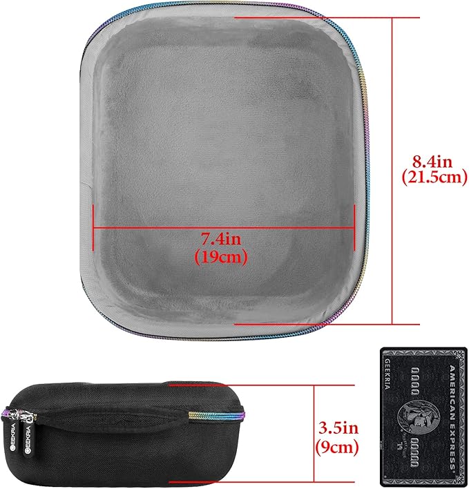 Geekria Shield Headphones Case Compatible with Sennheiser HD400PRO, HD560S, HD598, HD 599SE, HD280PRO, HD 600, Replacement Hard Shell Travel Carrying Bag with Cable Storage (RGB)