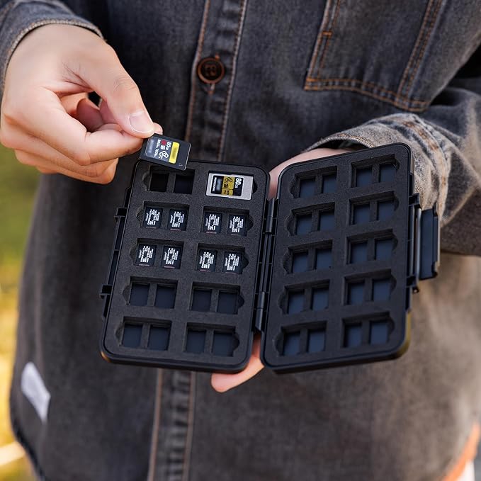 [Large Capacity] CFexpress Type A Card Case Storage (Not Fit Type B), 60 Slots Memory Card Organizer Holder Box for 40 TF Micro SD & 20 CFexpress Type-A Cards, for Sony A7RV A7SIII A7IV A7R5 A1 A9M3