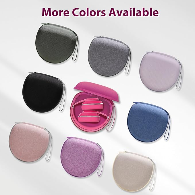 Headphone Headset Case for Beats/JBL/JLab/TOZO/BERIBES/Picun/KVIDIO Noise Cancelling Over-Ear Foldable Headphone (Rose)