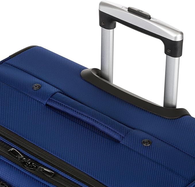 SWISSGEAR Sion Softside Expandable Spinner Luggage Durable Lightweight Travel Suitcase, Blue, 3-Piece Set (Carry-On/Medium/Large)