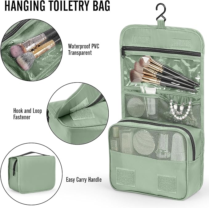 Veken 10 Set Packing Cubes for Travel Essential, Suitcase Organizer Bags in 4 Sizes, Carry-On Luggage Accessories with Large Laundry & Shoes Bag, Must-Have for Airplane, Road Trip & Camping