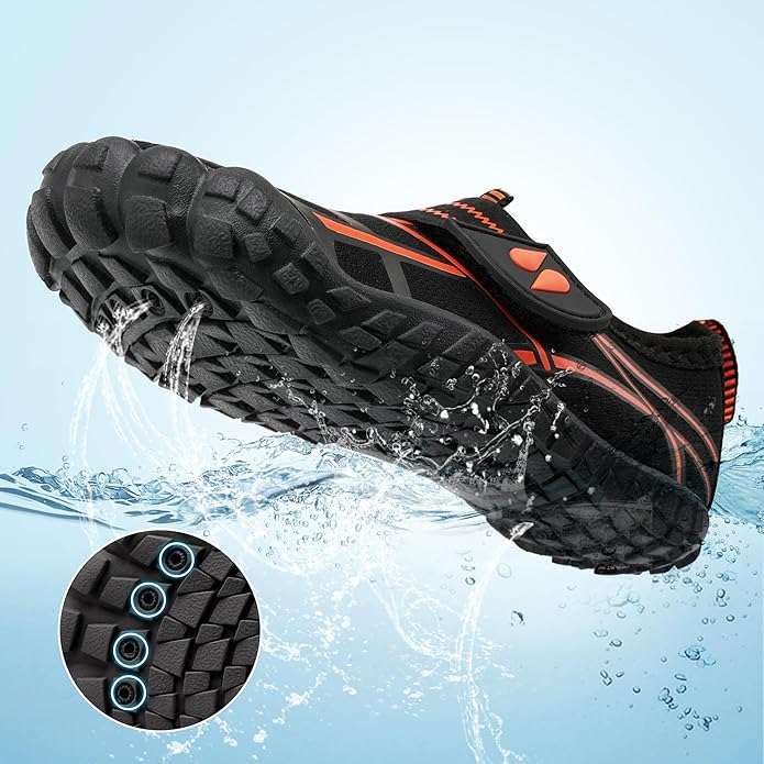 Stelle Kids Water Shoes Wide Toe Box Barefoot Quick Dry Non-Slip Aqua Shoes for Boys Girls Toddler Beach Swim Pool