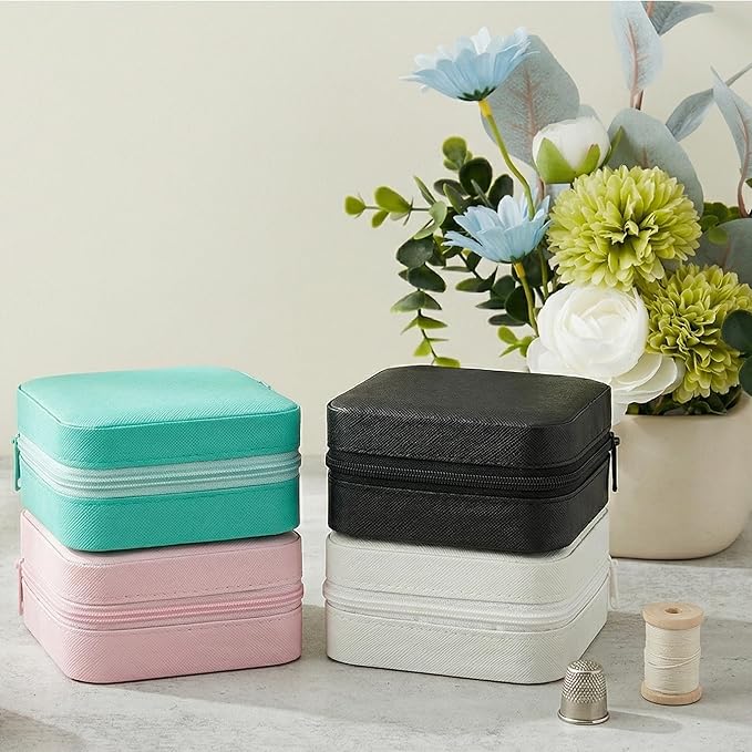 Portable Sewing Kit for Adults, Travel Sewing Supplies with Needles, Thread, Scissors, Zipper Repair Kit, Mini Emergency Sewing Set for Home, Office, Beginner & on-the-Go Repairs (White)