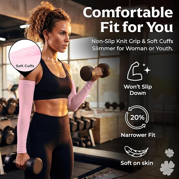 SportsTrail Cooling Arm Sleeves for Men & Women – Breathable, UV Sun Protection, Sports Arm Sleeves for Women, Men & Youth