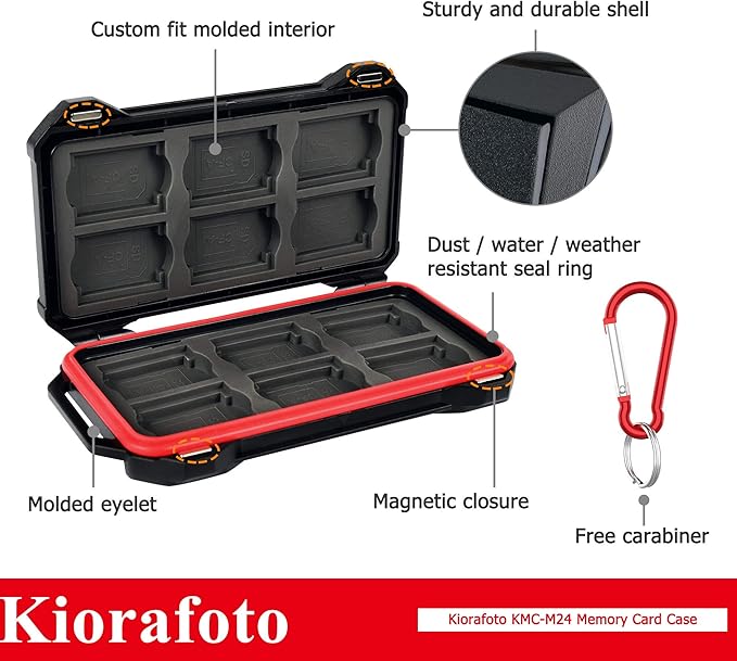 [12 SD + 12 CFexpress Type A] Magnetic Closure Memory Card Case Holder Organizer Protector Keeper for SD SDHC SDXC for Sony CEA-G80T CEA-G160T Alpha 1 A1 A7 IV A7M4 FX3 FX6 Camera Memory Card Storage