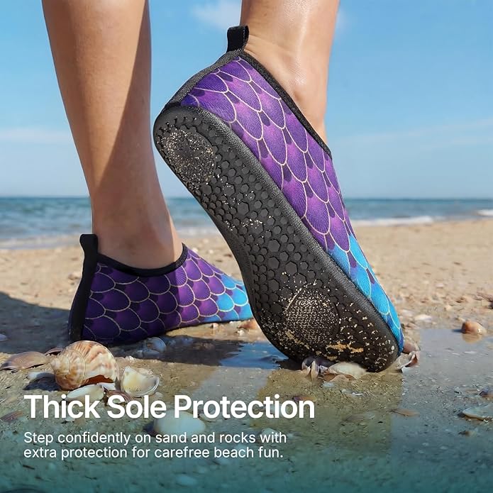 Water Shoes for Women Men Quick-Dry Aqua Socks Swim Beach Outfits Barefoot Yoga Exercise Wear Sport Accessories Pool Camping Must Haves River Hiking Adult Youth Size
