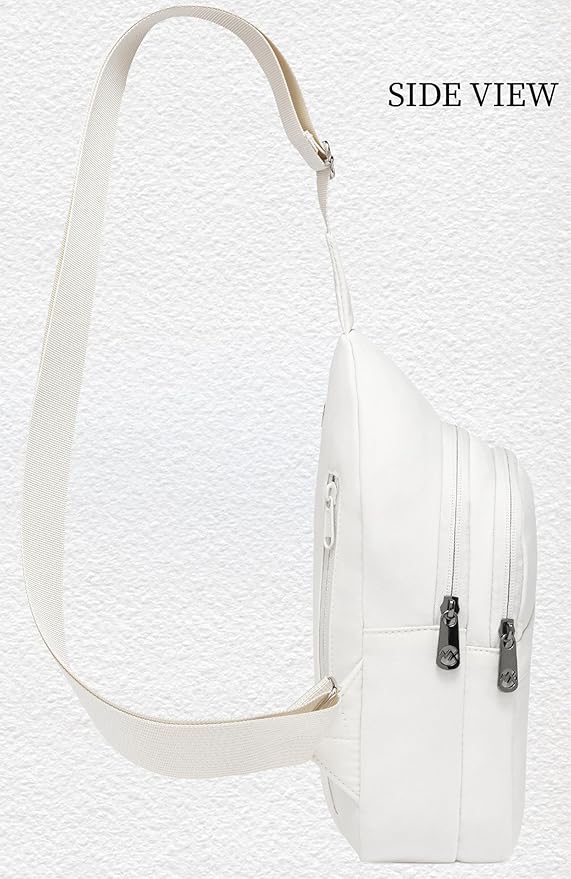 MAXTOP Crossbody Bags for Women Lightweight Sling Chest Bag Fanny Packs for Travel Casual Outdoors Beige