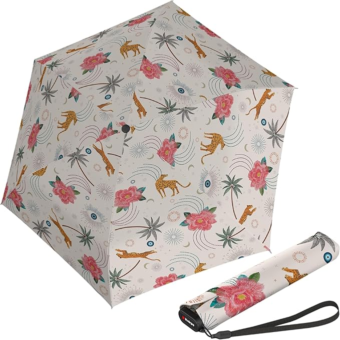 Knirps US.050 Ultra Light Pocket Size Manual Rain Umbrella with Carrying Case