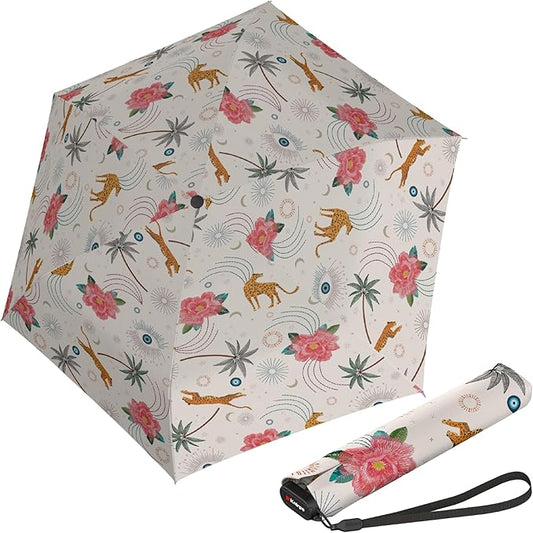 Knirps US.050 Ultra Light Pocket Size Manual Rain Umbrella with Carrying Case