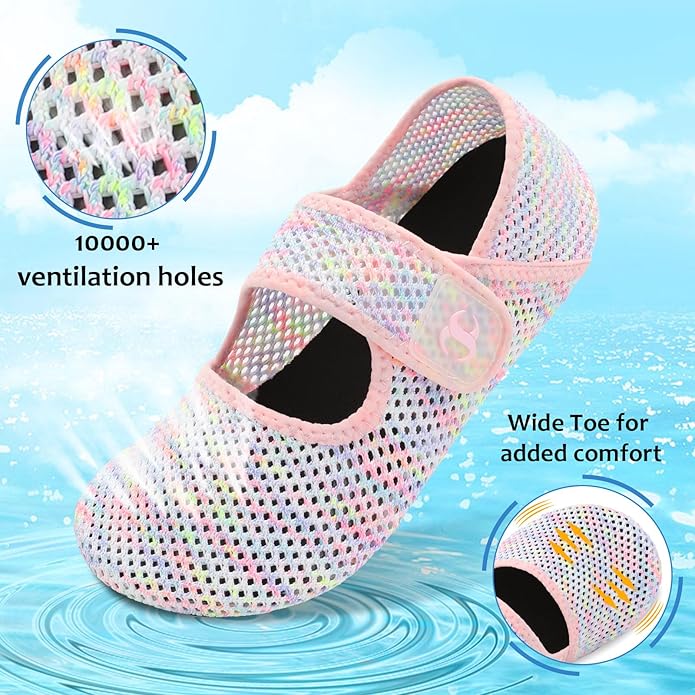Water Shoes for Women Men Barefoot Beach Swim Aqua Socks Summer Wide Slides Sandals Quick Dry Pool River Sea Sock Shoes