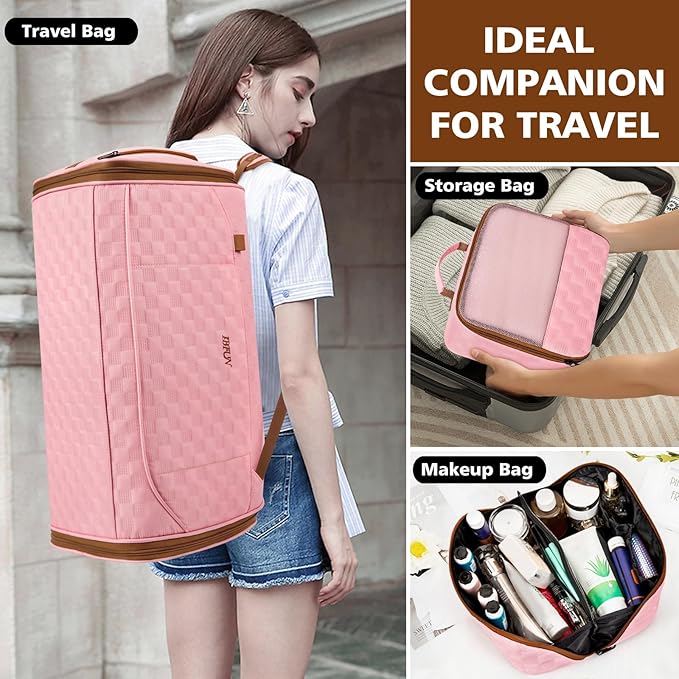 Convertible Garment Bags for Travel - Carry on Garment Duffle Bag with Backpack Straps for Men Women, 4 in 1 Large Travel Duffel Bags with Shoes Compartment Hanging Suit Dress Weekender Bag 3pcs Set