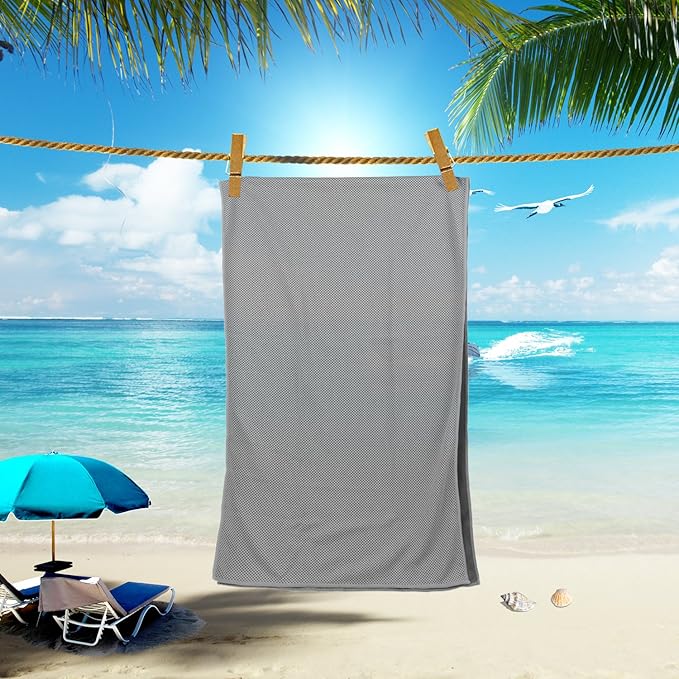 Cooling Towels 40 Pack 40"x 12", 160gsm Bulk Cool Towels, Soft Breathable, Super Absorbent, Quick Cold Towel, for Bowling, Yoga, Travel, Camping, Golf, Football, Hiking, Outdoor Work