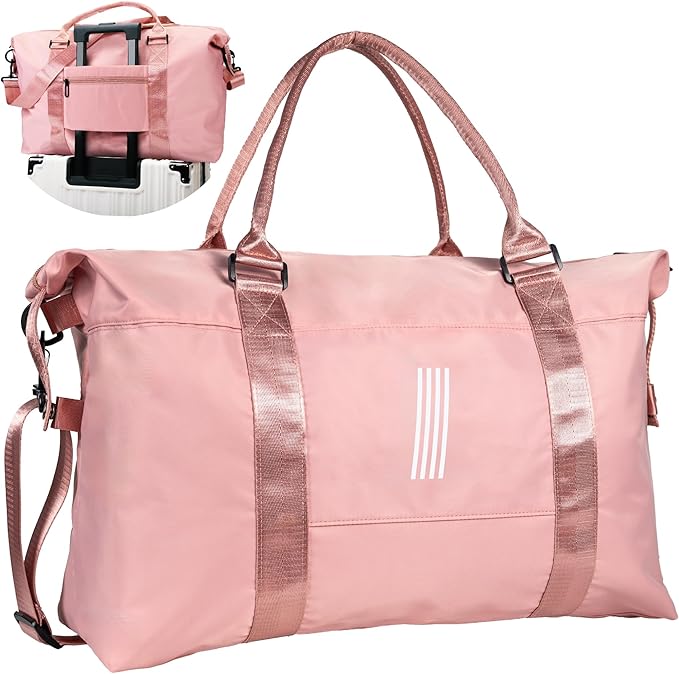 Cool Stuff for Teen Girls, Personalized Gifts, Initial Travel Duffel Bag, Personalized Weekender Bag,Monogram Overnight Bag, Customizable Gifts for Girls Age 6-8 8-10 11-12 (Letter I)