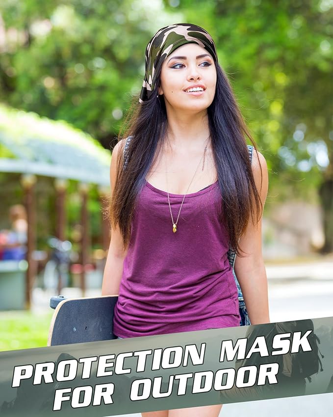 Cuffbow 12 Pack Neck Gaiters Face Mask Balaclava for Men Women Cooling Neck Gaiter Summer UV Protection Scarf