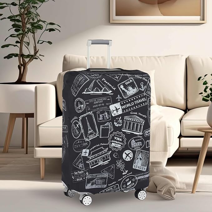 Travelkin Luggage Covers For Suitcase Tsa Approved,Suitcase Cover Protector Fit 22-25 Inch Luggage
