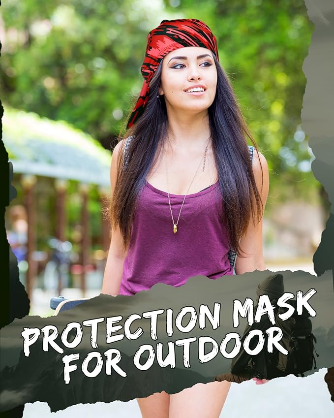 Cuffbow 12 Pack Neck Gaiters Face Mask Balaclava for Men Women Cooling Neck Gaiter Summer UV Protection Scarf