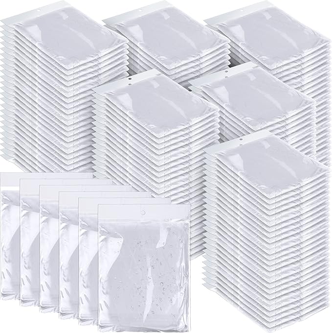 Handepo 100 Pack of Adult Rain Ponchos with Hood Disposable Plastic Rain Ponchos Bulk Emergency Raincoat for Men Women Adult