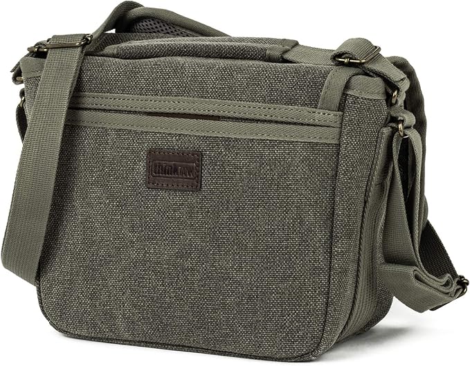 Think Tank Retrospective 4 V2.0 Canvas Shoulder Bag for Mirrorless or Standard DSLR Cameras and Photo Accessories - Pinestone - X-Small
