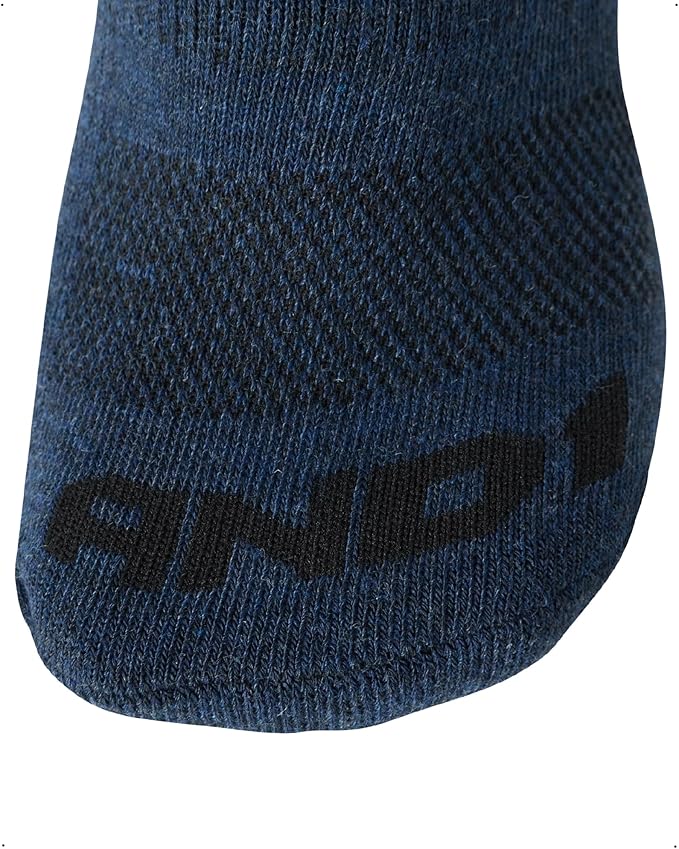 AND1 Mens No Show Socks - 12 Pack Performance Stretch Athletic Compression Socks for Men - Sports Low Cut Socks (6-12.5)