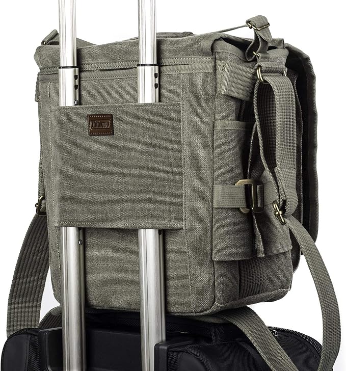 Think Tank Retrospective 20 V2.0 Canvas Shoulder Bag for Mirrorless or Standard DSLR Cameras and Photo Accessories - Pinestone - X-Large
