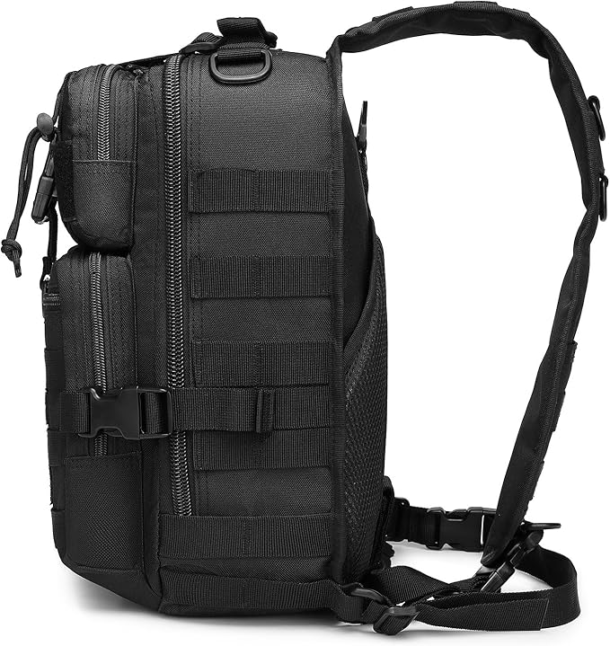 Tactical Sling Pack Big Crossbody Backpack Over Shoulder Bag Military for Men Hiking Outdoor Sport Gym