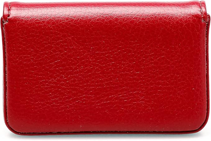 RFID Blocking Wallet - Minimalist Leather Business Credit Card Holder with Magnetic - Red