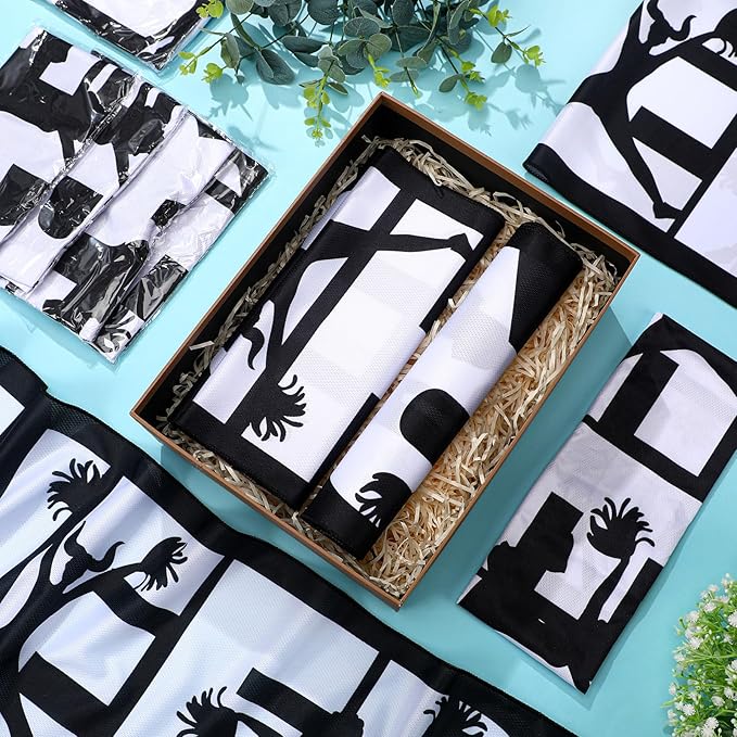 24 Pcs Cheerleader Cooling Towel Cheer Gifts Bulk for Team Cheer Sports Gifts with Bags 40" x 12" Breathable Chilly Microfiber Cooling Towel for Yoga Sport Gym Party Favor (Black)