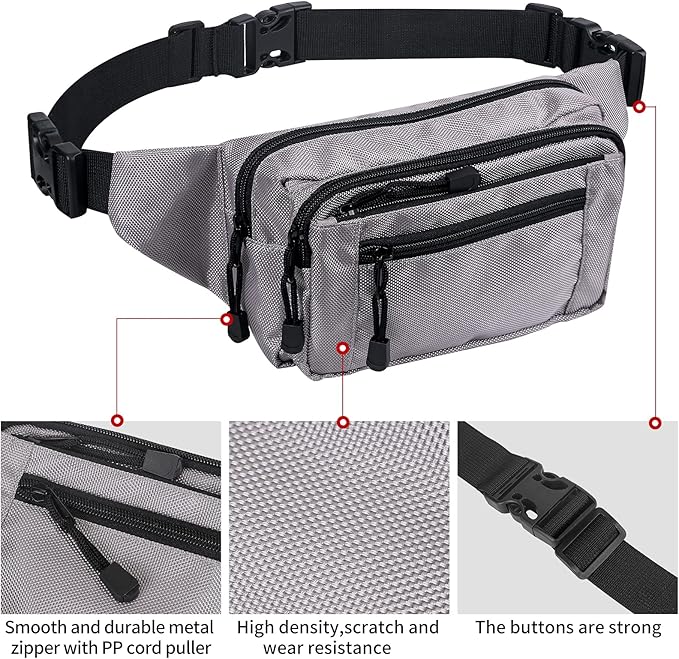 Fanny Pack for Women for Work,Multi-purpose Waist Bag for Travel & Sporting Event