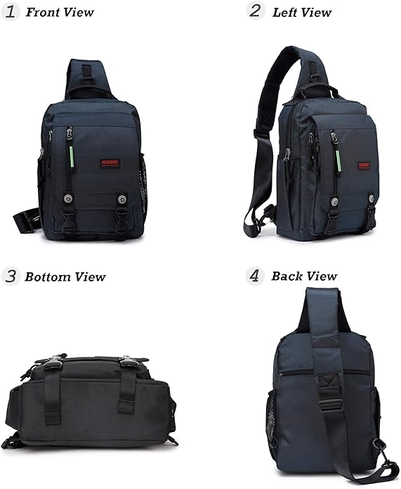 NICGID Sling Bags Chest Shoulder Backpacks, Laptop Backpack Crossbody Messenger Bag Travel Outdoor Men Women