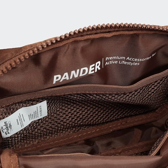 Pander Belt Bag Large 2L, Nylon Fanny Pack Purse for Women and Men with Adjustable Strap