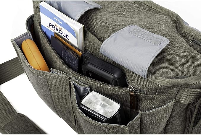 Think Tank Retrospective 30 V2.0 Canvas Shoulder Bag for Mirrorless or Standard DSLR Cameras and Photo Accessories - Pinestone - XX-Large