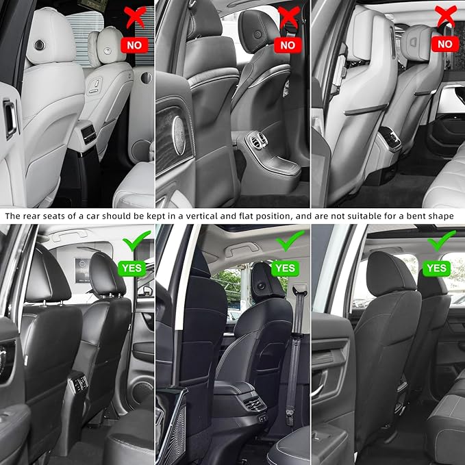 TAIKOO Seat Back Protector + Large Capacity Pocket Storage Organizer,Protects car seats from being stepped,2 Pack Kick Mats.(Cream White)