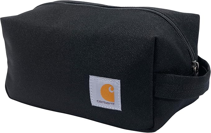 Carhartt Durable Travel Kit, Organize Essentials W/the Water Resistance Toiletry Bag, Black