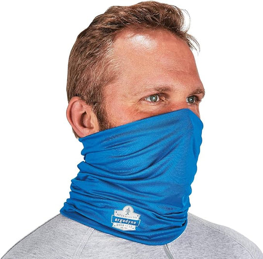 Ergodyne Chill-Its 6487 Cooling Neck Gaiter, Multiple Ways to Wear Headband or Face Mask