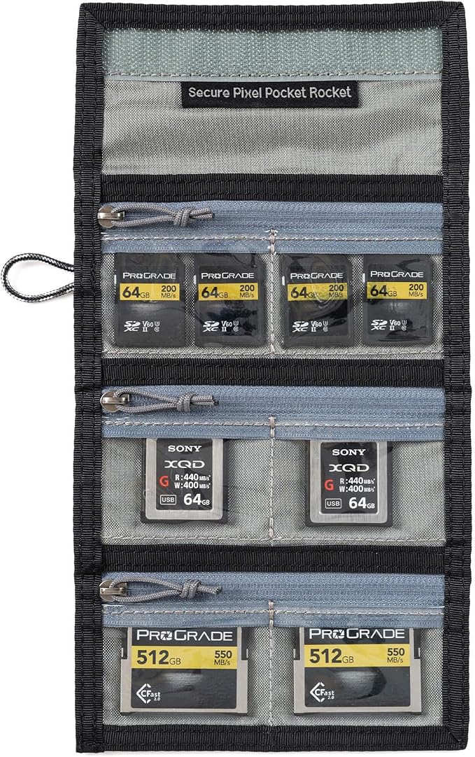 Think Tank Secure Pixel Pocket Rocket V2 Folding Wallet for Multiple Card Sizes (Black Slate)