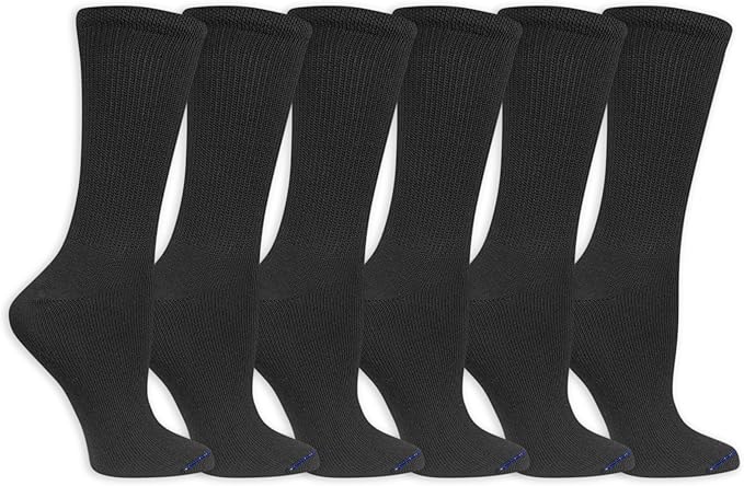 Dr. Scholl's Women's Diabetes & Circulator Socks - 4, 6, & 12 Pair Packs - Non-Binding Moisture Management