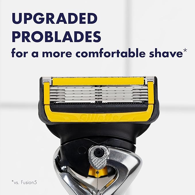 Gillette ProGlide Shield Premium Edition Razors for Men, 1 Gillette Razor, 8 ProShield Razor Blade Refills, 1 Travel Case