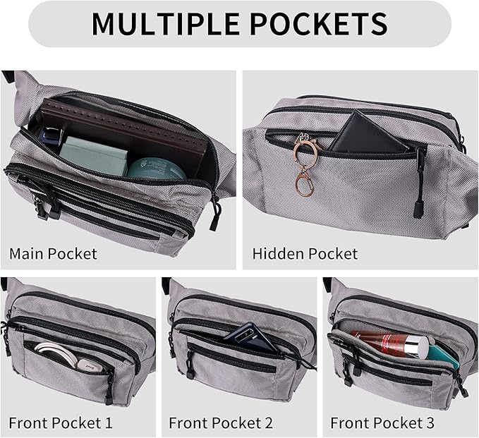 Fanny Pack for Women for Work,Multi-purpose Waist Bag for Travel & Sporting Event