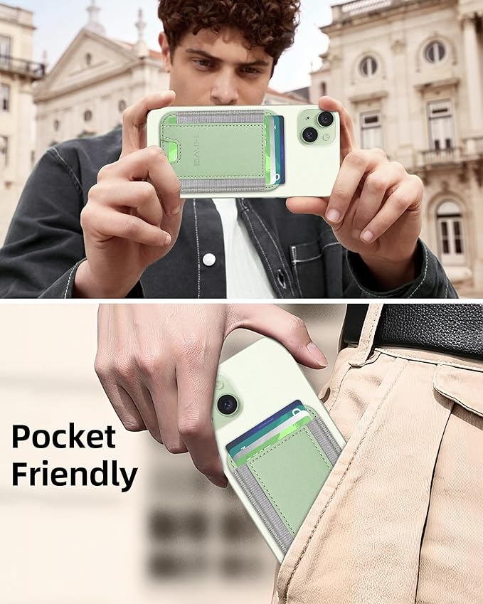 HiWe for MagSafe Wallet: 7-Card Holder, RFID Blocking, Strong Magnet for iPhone 12-17 Series, Slim, 1 Slot