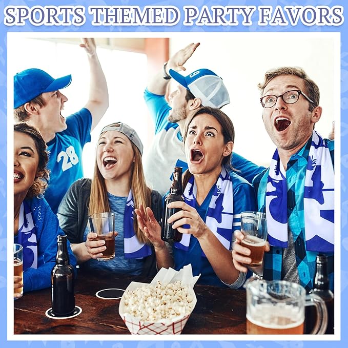 24 Pcs Cheerleader Cooling Towel Cheer Gifts Bulk for Team Cheer Sports Gifts with Bags 40" x 12" Breathable Chilly Microfiber Cooling Towel for Yoga Sport Gym Party Favor (Blue)