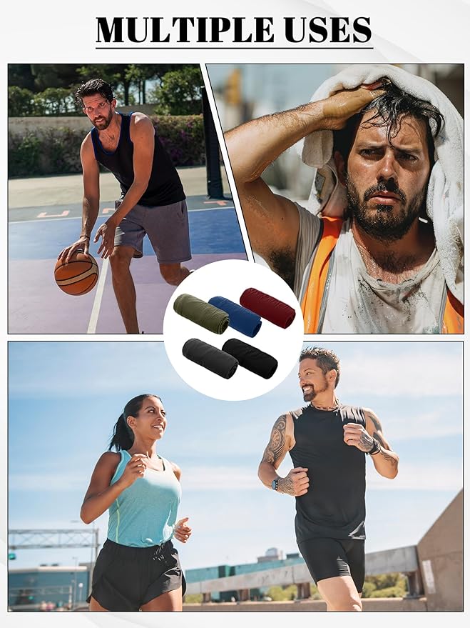 Boao 10 Pairs UV Arm Sleeve for Men Women Cooling Tattoo Cover up Compression Sun Protection Sleeves for Outdoor Activities