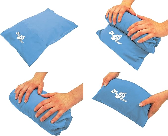 MyPillow Multi-Use Travel Pillow Compact Pillow for On-The-Go Comfort and Sleeping, Portable, Compact, Washable Pillow for Adult and Kids Neck Support [Frank Speech]