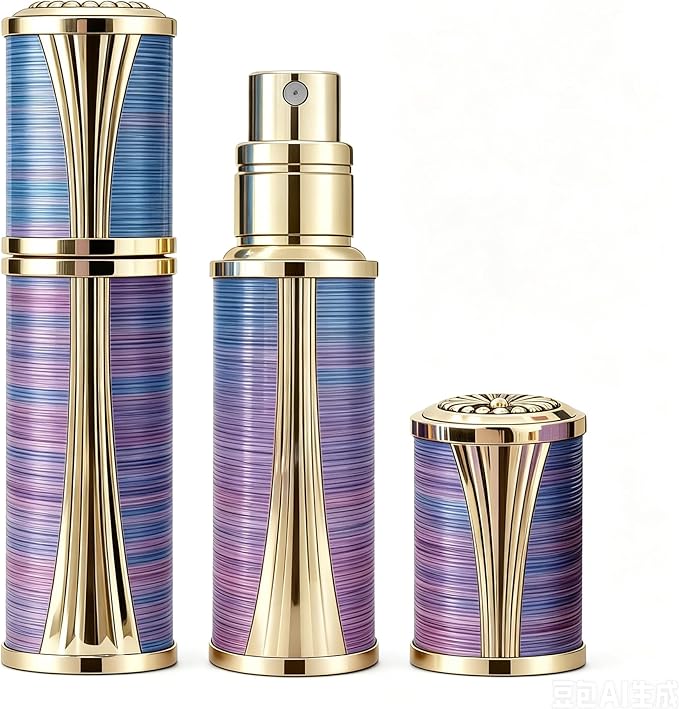 Aeollik 5ml Travel Perfume Bottle Refillable Leakproof, Mini Atomizer Sprayer for Perfume (with Gift Box)