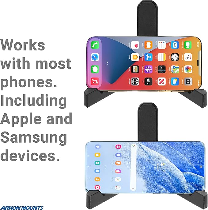 ARKON Mounts Portable Tablet Stand | Adjustable Viewing Angle | For Phones and Tablets | Fits Apple iPad, iPhone, Samsung Galaxy, Note, Switch, and more