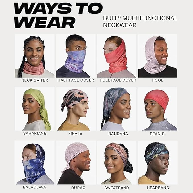 Buff Lightweight Merino Wool Neck Gaiter, 100% Ethically Sourced Wool,Versatile, Temperature Regulating Face Mask