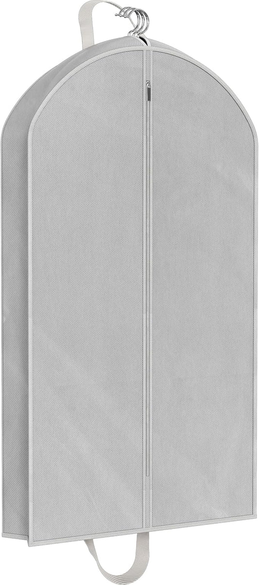 Simple Houseware 43-Inch Travel Garment Bag, Non-Woven Lightweight, Gray