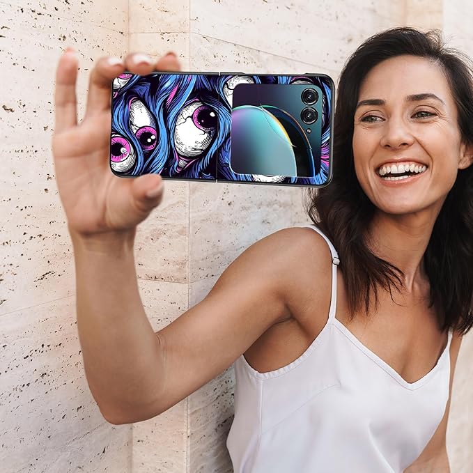 for Motorola Razr 2025 Case,for Moto Razr 60 Phone Case Cute Slim Hard PC Ultra-Thin Anti-Scratches Shockproof Protective Phone Cover,Cute Blue Eye